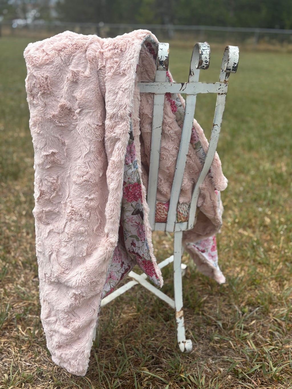 Blush Blossom Blanket